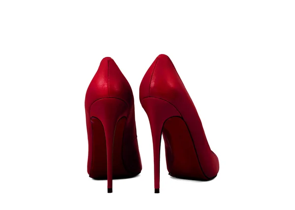 Chaussures rouges isolées sur fond blanc — Photo