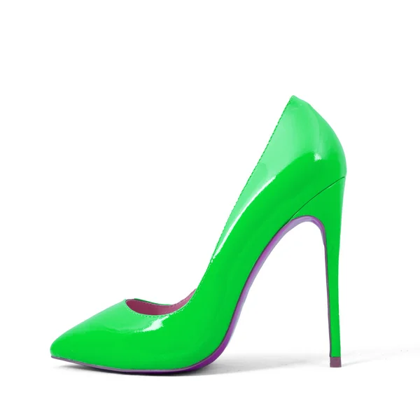 Groene schoenen — Stockfoto