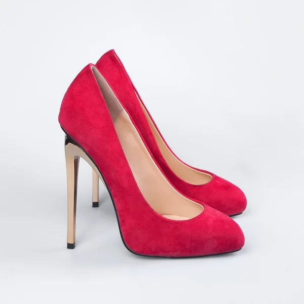 Buty damskie czerwone — Zdjęcie stockowe