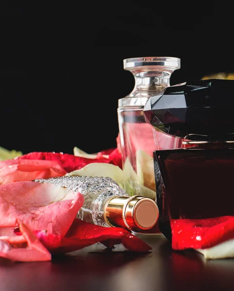 Cosméticos decorativos para maquiagem. Fechar . — Fotografia de Stock