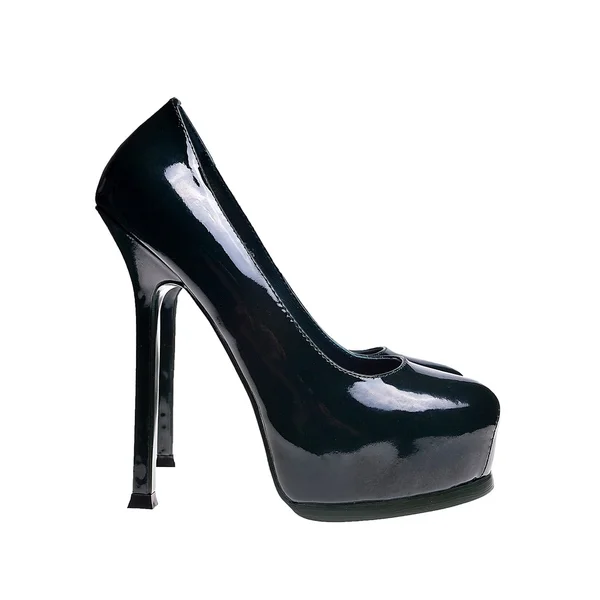 Чёрные высокие каблуки — стоковое фото