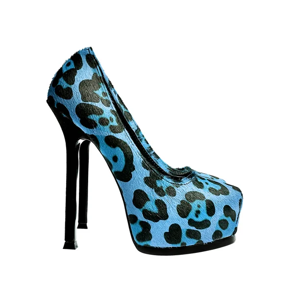 Zapatos de leopardo hembra —  Fotos de Stock