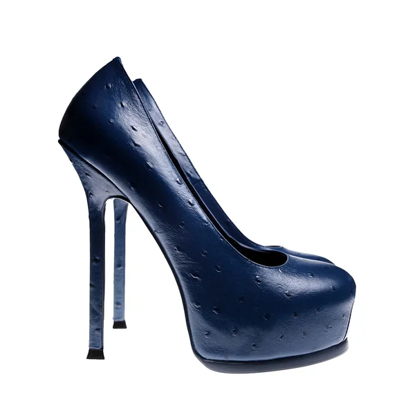 女蓝色的鞋子 — 图库照片