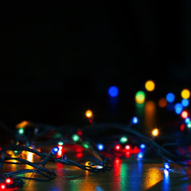 Noel dekorasyon Garland soyut ışıklar