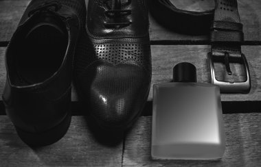 Erkek moda. Erkek aksesuarları, Natürmort. İş bak.