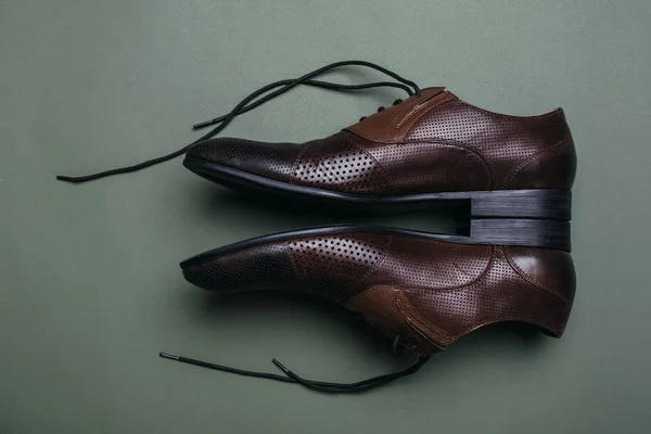 Chaussures homme marron . — Photo