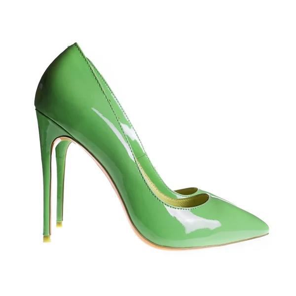 Scarpe femminili verdi — Foto Stock