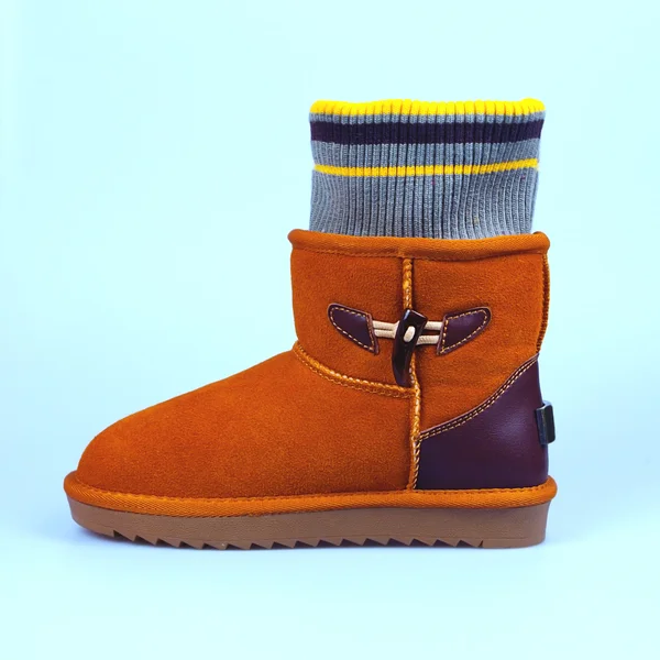 Stylová zimní Dámské boty — Stock fotografie
