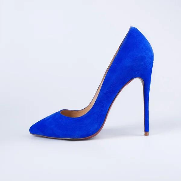 Türkiz női magas sarkú cipő — Stock Fotó
