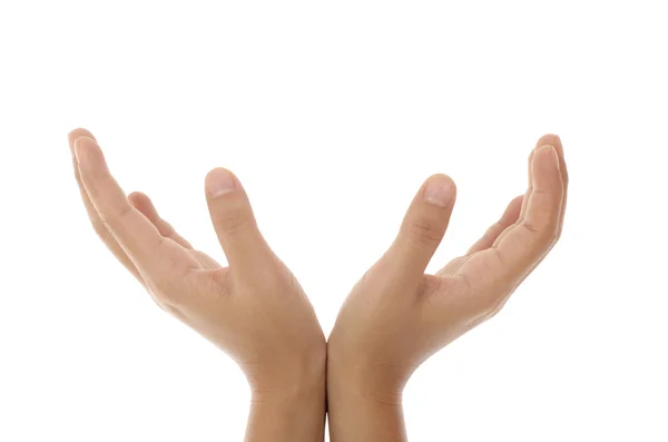 Göl kenarında eliyle beyaz