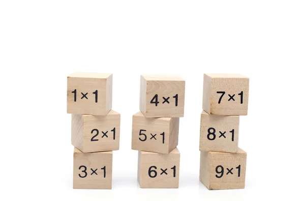 Beyaz arka plan üzerinde izole matematiksel formül küp