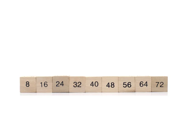 Cubo de fórmula matemática isolado sobre fundo branco — Fotografia de Stock