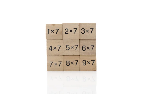 Beyaz arka plan üzerinde izole matematiksel formül küp