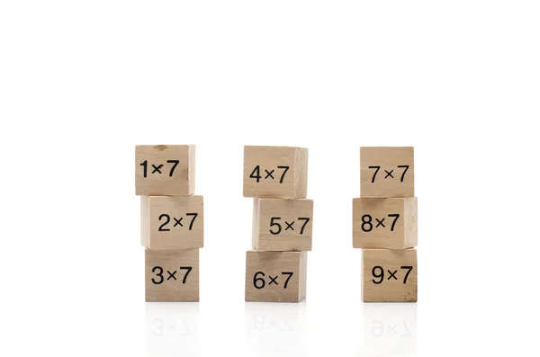 Beyaz arka plan üzerinde izole matematiksel formül küp