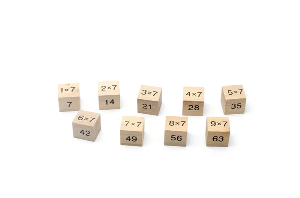 Beyaz arka plan üzerinde izole matematiksel formül küp