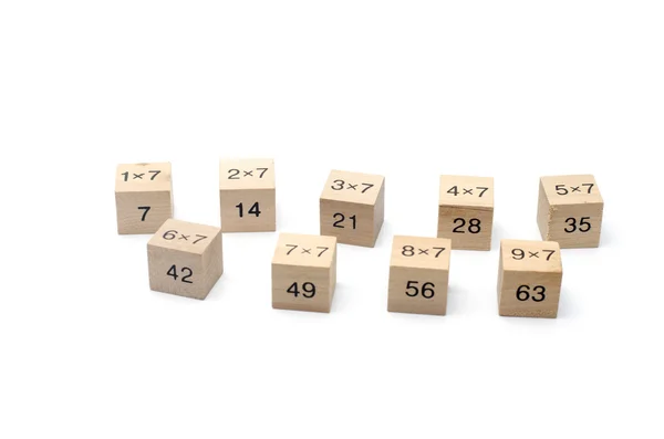 Cubo de fórmula matemática isolado sobre fundo branco — Fotografia de Stock