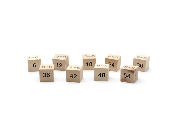 Matematikai képlet kocka elszigetelt fehér background — Stock Fotó
