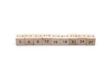 Beyaz arka plan üzerinde izole matematiksel formül küp