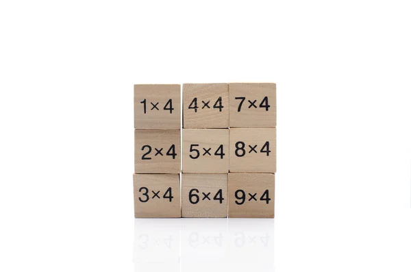 Beyaz arka plan üzerinde izole matematiksel formül küp