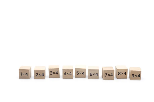 Matematikai képlet kocka elszigetelt fehér background — Stock Fotó