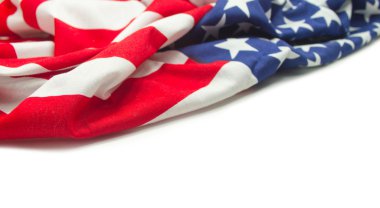 Amerikan bayrağı sınır izole 