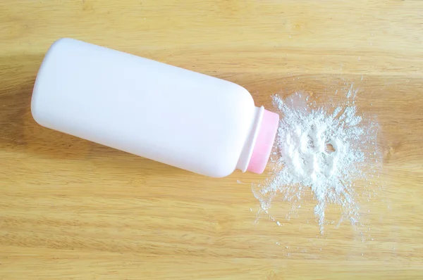 The pink Talcum powder container — Stock Photo, Image