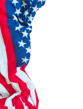 Amerikan bayrağı sınır izole 