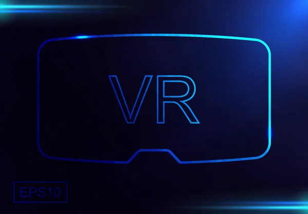 Virtuele realiteit bril — Stockvector