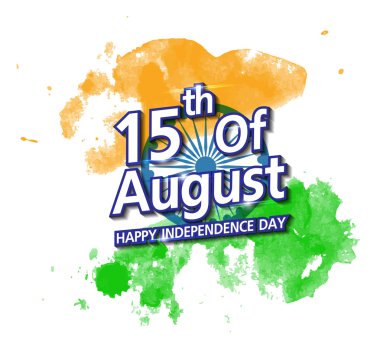 Mutlu Hint Bağımsızlık günü kutlamaları 