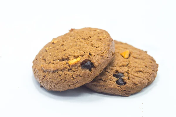 Schokolade hausgemachtes Gebäck Kekse isoliert — Stockfoto