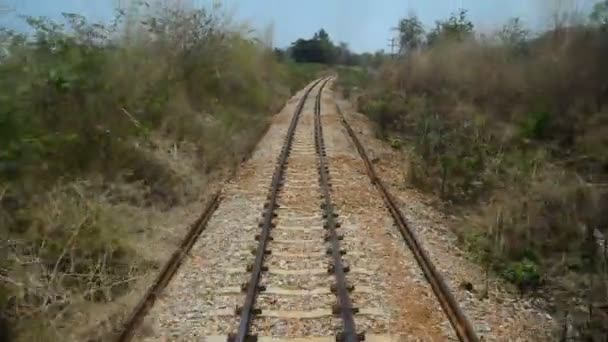 Ferroviária na Tailândia — Vídeo de Stock