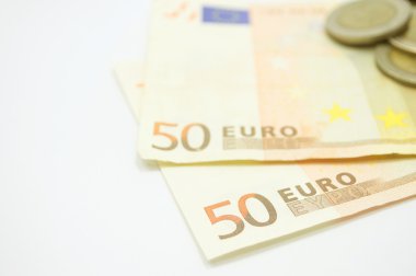 Euro banknot paraları ile