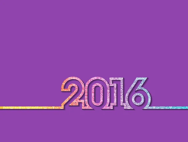 Vektor színes új év 2016 — Stock Vector