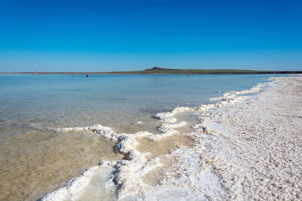 O lago de sal Baskunchak . — Fotografia de Stock