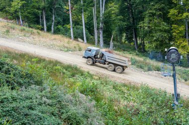 Kayak Merkezi Rosa Khutor, Krasnodar bölgesi, Rusya, 7 Ekim 201