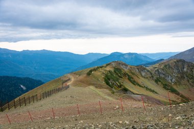 Kayak Merkezi Rosa Khutor, Krasnodar bölgesi, Rusya, 7 Ekim 201