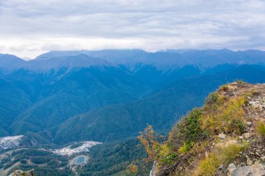 Kayak Merkezi Rosa Khutor, Krasnodar bölgesi, Rusya, 7 Ekim 201