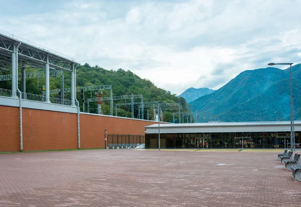 La estación de tren de la estación de esquí Rosa Khutor, Krasnodar reg — Foto de Stock