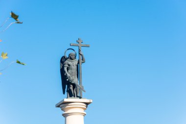 Abhazya'da sonbahar manzara. 