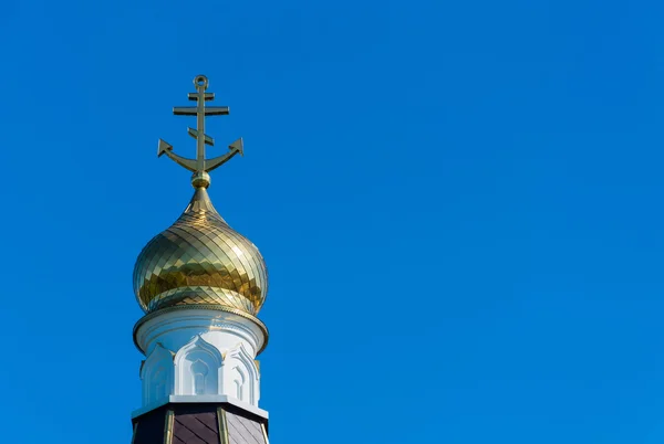 The dome of the temple of Saint Fyodor Ushakov in the village of — Stock Photo, Image