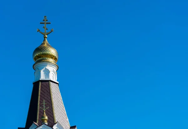 A cúpula do templo de Saint Fyodor Ushakov na aldeia de — Fotografia de Stock
