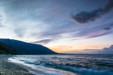 Sabah denize yakın Gagra, Abhazya üzerinde.