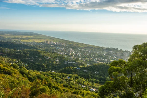 Tipi di Abkhazia (Gagra) dall'altezza del volo degli uccelli . — Foto Stock