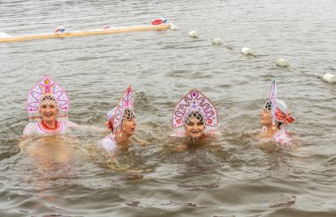Rusya, Uglich, Şubat 07. Uglic kış Eğlence Festivali