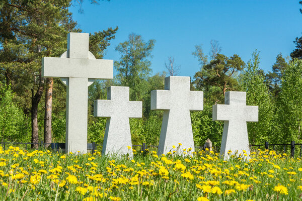 German prisoners of war cemetery in the city Lezhnevo Ivanovo re