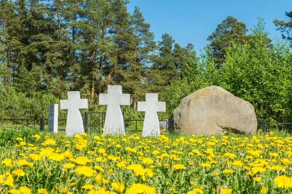 Cmentarz jeńców niemieckich w Ivanovo Lezhnevo miasto ponownie Zdjęcie Stockowe