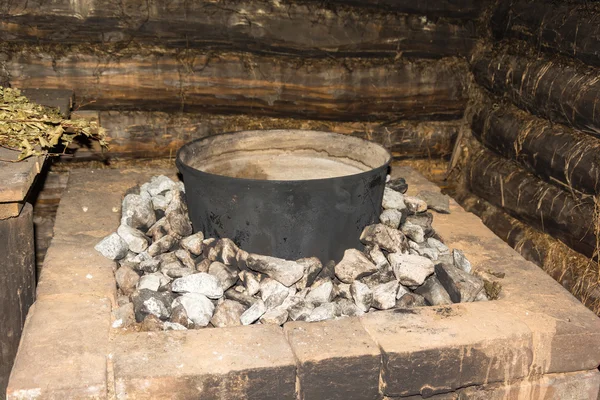 Schwarze Sauna. — Stockfoto