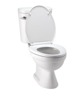 Klip yol banyo beyaz klozet