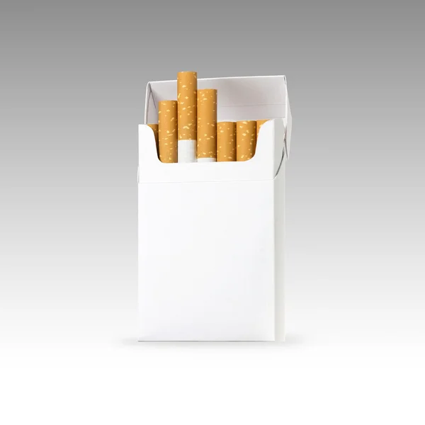 Cigarette and pack of cigarettes with clip path. photo image — Stock Photo, Image