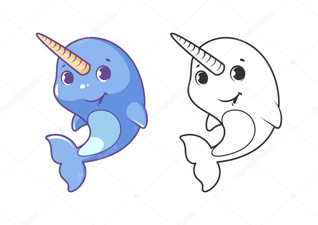 Cute little narwhal.